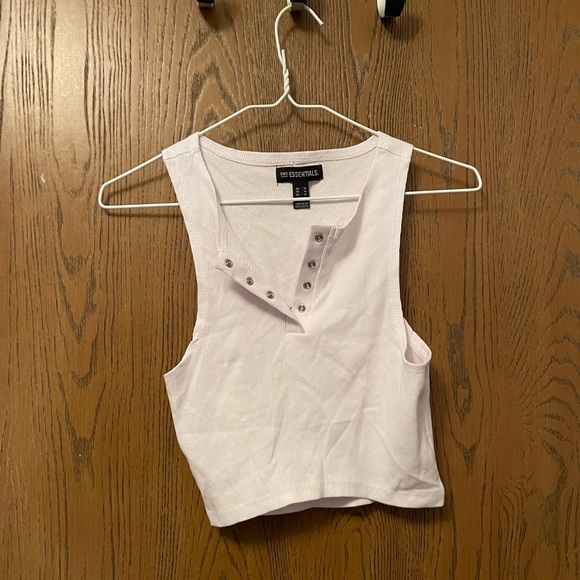 Cropped white cropped top with buttons. from urban planet and a size medium - Picture 1 of 1